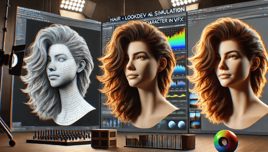 Hair - lookdev and simulation for character in VFX - Plate Studio